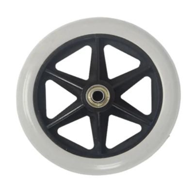 Replacement Wheelchair Wheels for Walkers 2pcs 5/6/7/8Inch Shopping Cart Wheels Anti Slip Replacement Travelling Trolley Caster Wear-resistant Solid Tire Wheel