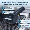 NineLife Basics Cordless Rechargeable BBQ Cleaner with LED Light, Stainless Steel view 3
