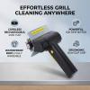 NineLife Basics Cordless Rechargeable BBQ Cleaner with LED Light, Stainless Steel view 4