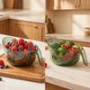 Multifunctional Fruit and Rice Washing Bowl - With Strainer and Handle, Premium Kitchen Strainer with Bonus Silicone Scraper, Perfect for Rinsing Grains, Vegetables and Fruits view 4