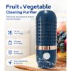 Fruit and Vegetable Purifier Cleaner with Oh-Ion Technology, Fruit and Vegetable Cleaner Machine for Fruits,Veggies,Meat,Rice and Utensils, (Blue) view 3