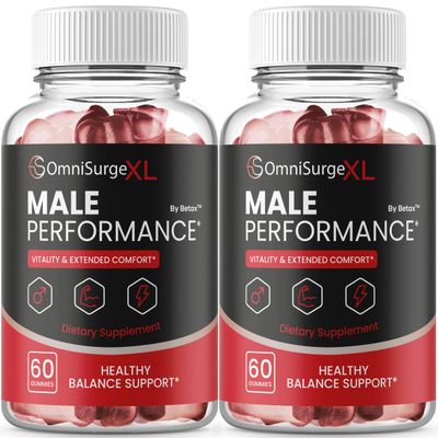 (2 Pack) OmniSurgeXL Gummies - Official OmniSurgeXL Gummys with All Natural Ingredients, Advanced Support Maximum Strength Daily Premium Formula for Wellness & Overall Health, 120 Gummies for 2 Months