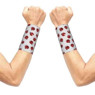 Compression Wrist Sleeve Cute Ladybug Insect Wrist Support for Men &Women