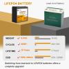 12 V 30 Ah LiFe PO4 Lithium B-attery, Built-in 30 A BMS view 4