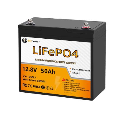 12 V 50A h LiFe PO4 Lithium Trolling Motor B-attery, 50A BMS
