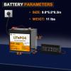12 V 50A h LiFe PO4 Lithium Trolling Motor B-attery, 50A BMS view 2
