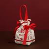 Small Flower Wrist Bag Bucket Bag Sweet Wedding Candy Drawstring Bag Portable Floral Festive Sugar Bag view 2
