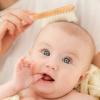 Multipurpose Infant Hair Care Set Featuring Soft Wool Brush and Sturdy Wooden Comb for Relaxing Massage Infant Hair Care view 4