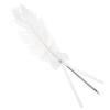 ERINGOGO Elegant White Vintage Quill Signature Pen for Wedding and Banquet Guest Book Signing, Smooth Writing with Ergonomic Metal Design, Guest Book Pen for Special Occasions view 1
