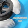 Wheelchair Replacement Wheels 16in Wear-Resistant Manual Wheelchair Rear Wheel, Non-Inflatable Wheelchairs Rear Wheel Assembly view 3