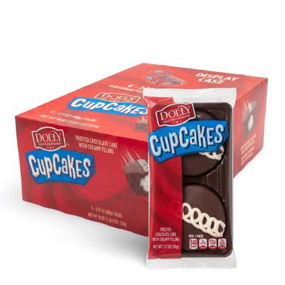 Dolly Madison Frosted Chocolate Creme Filled Cupcakes, 6 Twin Packs