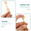 UPKOCH Toothbrush for Infants with Silicone Material and Ergonomic Design, Newborn Tongue Cleaner to Protect Delicate Mouth, Oral Cleaner Suitable for Babies and Newborns, 3pcs Orange view 3