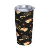 Tnghiucuj Pizza Rat Stainless Steel Replacement Straw Set Compatible With 20oz Car Insulated Tumblers view 2