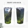 Tnghiucuj Summer In In The Scotland Highlands Stainless Steel Replacement Straw Set Compatible With 20oz Car Insulated Tumblers view 4