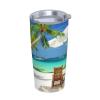 Tnghiucuj Tropical Paradise Stainless Steel Replacement Straw Set Compatible With 20oz Car Insulated Tumblers view 2