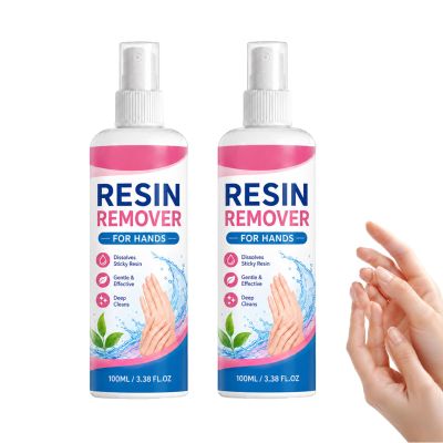 Gentle Resin Remover for Hands,Resin Cleaner,Epoxy Remover,All Natural Epoxy Resins Cleaner,Removes Resins, Glue, Paint & Silicone (2)
