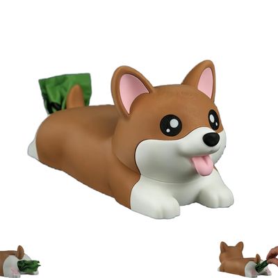 Cute Corgi Dog Poop Bag Dispenser For Pet Walks