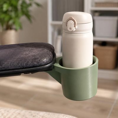 Wheelchair Cup Holder Compatible with Permobil Power Wheelchair, Green