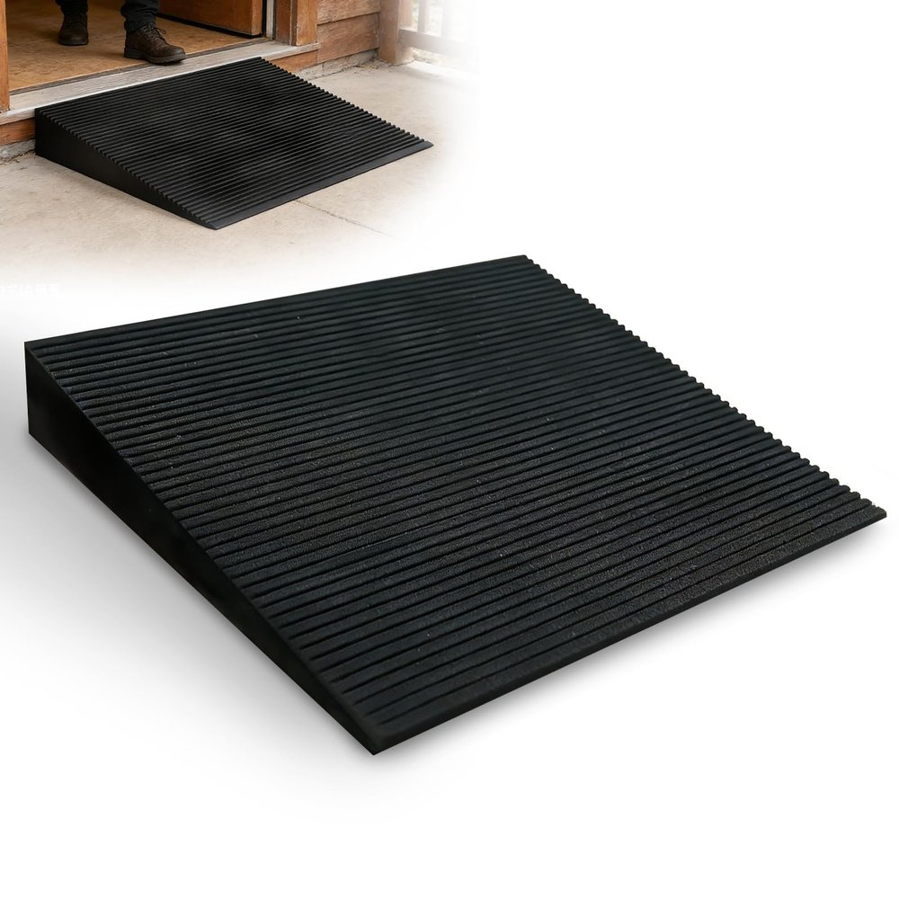 EVA Threshold Ramp for Wheelchairs, Scooter, Walker, Driveway Curb Handicap Ramp with Non-Slip Surface for Home Doorways,880 lbs Load Capacity (36 X 24 X 4 in)