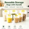 eusable Airtight Grain Storage Bags with Handle, Moisture-Proof Stand-Up Cereal Containers, Leak-Proof Kitchen Storage for Rice, Dry Goods & Grain Organization Solutions (22, Large) view 2