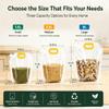 eusable Airtight Grain Storage Bags with Handle, Moisture-Proof Stand-Up Cereal Containers, Leak-Proof Kitchen Storage for Rice, Dry Goods & Grain Organization Solutions (22, Large) view 4