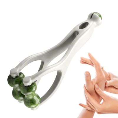 Hand Roller Massager - Jade Stone Handheld Portable Relaxation