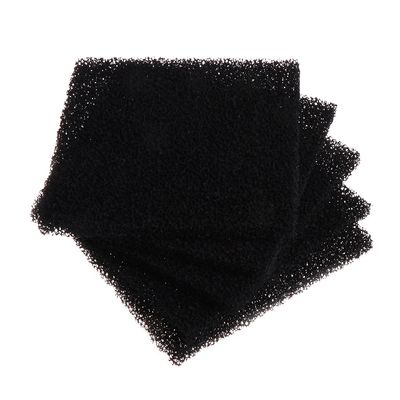 5pcs Aquarium Replacement Media Fish Tank Filter Activated Carbon Sponge Black Foam Pad 5.1x5.1 Inch Filter