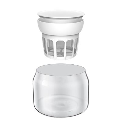Rtuopk Yogurt Maker Greek Strainer Nut Milk Accessory Whey Separator Glass Jar Cheese Strainer Glass Suitable for Appliance, Bottle and Filter