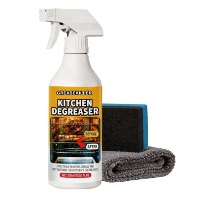 GosBio Apiastar Greasekiller Spray, Apiastar Grease Killer for Grill, Heavy Duty Degreaser for Grills, Oven & Air Fryer - Multi - Use, No - Scrub for Home & Commercial Kitchen10.56FLOZ
