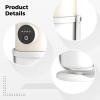 Portable Small Humidifier, Dual-Spray USB Desktop Humidifier for Indoor Plants, Quiet, 280 ml, Top-Fill, Beige, Warm Night Light, 90 Nozzle, 3.8 x 3.8 x 7.5 in view 4