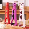 3-in-1 Anti-Scald Bowl Dish Pot Lifter, Multi-Angle One-Hand Operation, Sil view 3