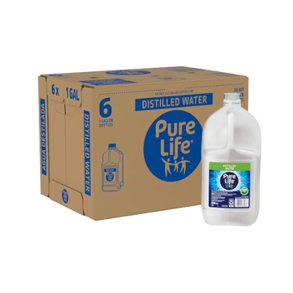 Distilled Water 1 Gallon Jugs, 6 Pack Bulk Drinking Water Cases