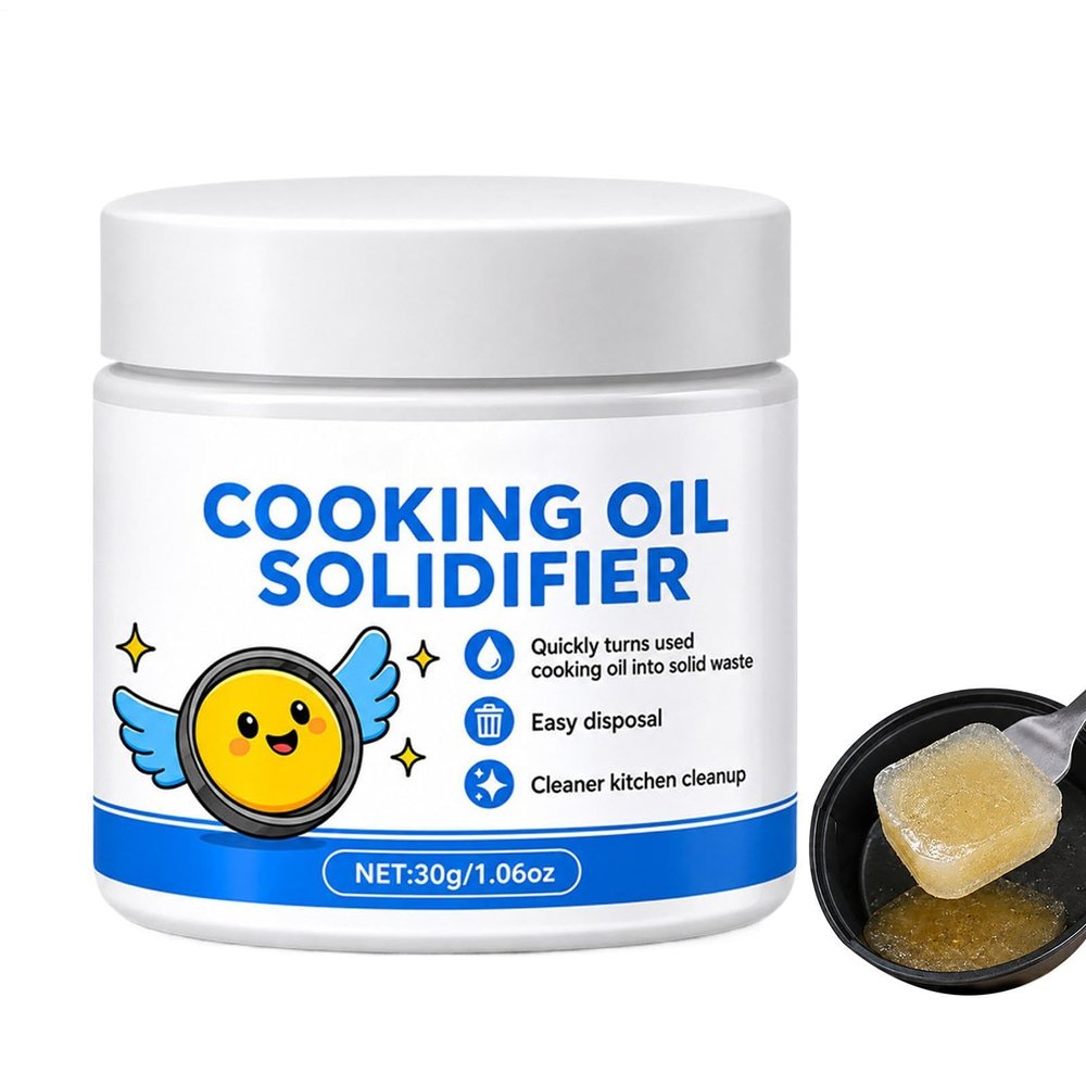 Oil Solidifier 30ml, Fast-Acting Kitchen Cooking Oil Hardener