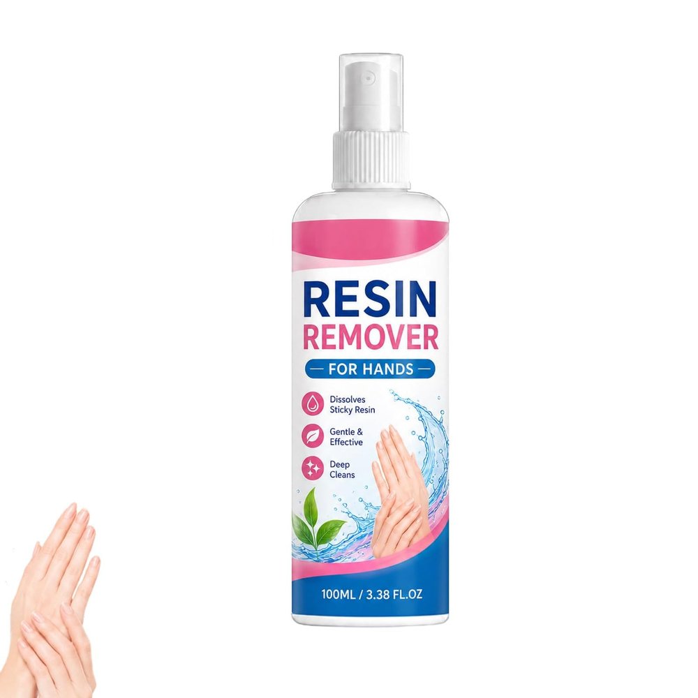 Gentle Resin Remover for Hands, Fast Dissolve Sticky Resin, Resin Cleaner Agent For Craft And Art Projects, Gentle Skin Friendly Formula (1 Pcs)
