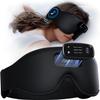 TOPOINT Sleep Mask with Headphones Bluetooth 5.4-3D Zero-Pressure Design Adjustable Sleep Headphones 100% Light Blocking Sleep Headphones with White Noise Sounds Comfortable(Onyx) view 1