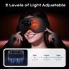 TOPOINT Sleep Mask with Headphones Bluetooth 5.4-3D Zero-Pressure Design Adjustable Sleep Headphones 100% Light Blocking Sleep Headphones with White Noise Sounds Comfortable(Onyx) view 2
