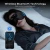TOPOINT Sleep Mask with Headphones Bluetooth 5.4-3D Zero-Pressure Design Adjustable Sleep Headphones 100% Light Blocking Sleep Headphones with White Noise Sounds Comfortable(Onyx) view 3