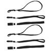 TOPPERFUN 6pcs Black Fiber Walking Cane Wrist Straps for Hiking and Trekking, High Strength Hand Lanyard Accessories to Prevent Loss of Walking Stick and Hiking Pole view 1