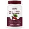 PURELYNUTRIENT Beetroot + Pomegranate Capsules, 1400mg Per Serving, Supports Daily Wellness, Energy & Stamina, Beet Root Capsules for Men & Women, 90 Capsules view 1