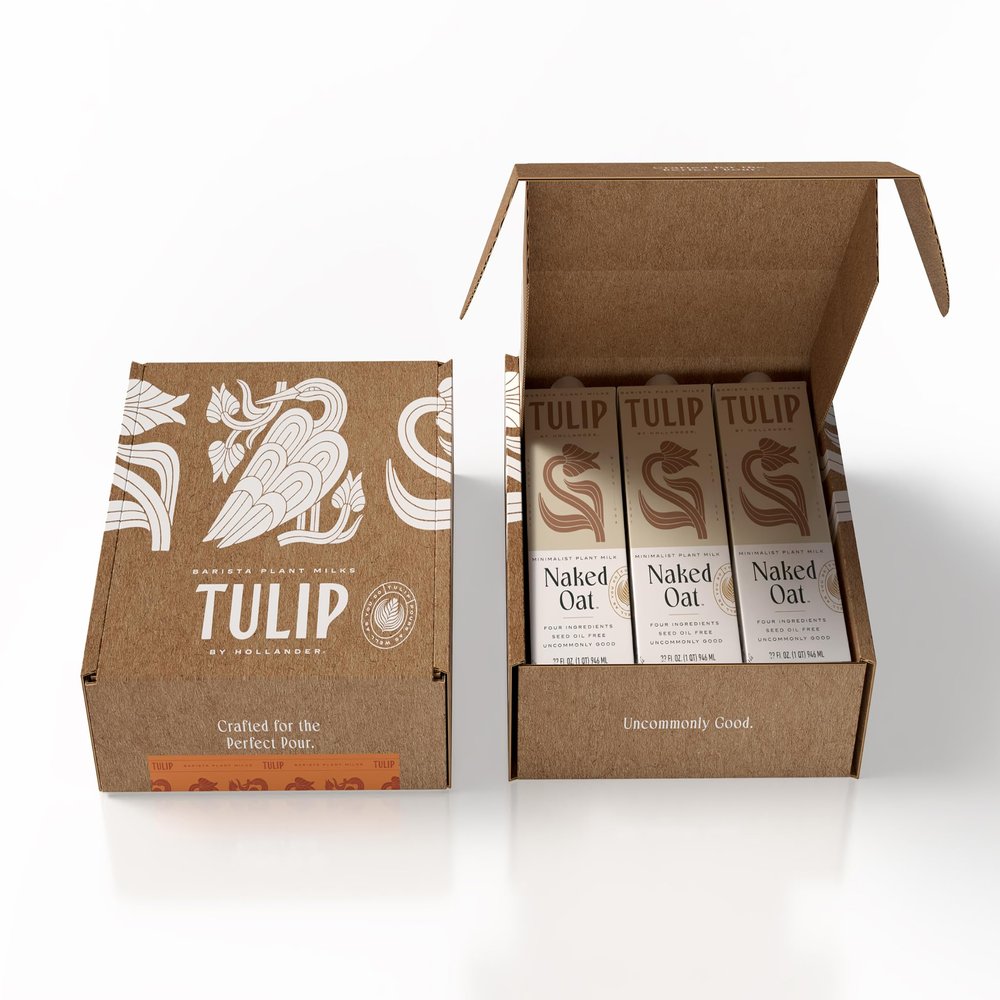 Tulip by Hollander Naked Oat Barista Plant Milk 3-Pack (3/1L Cartons)