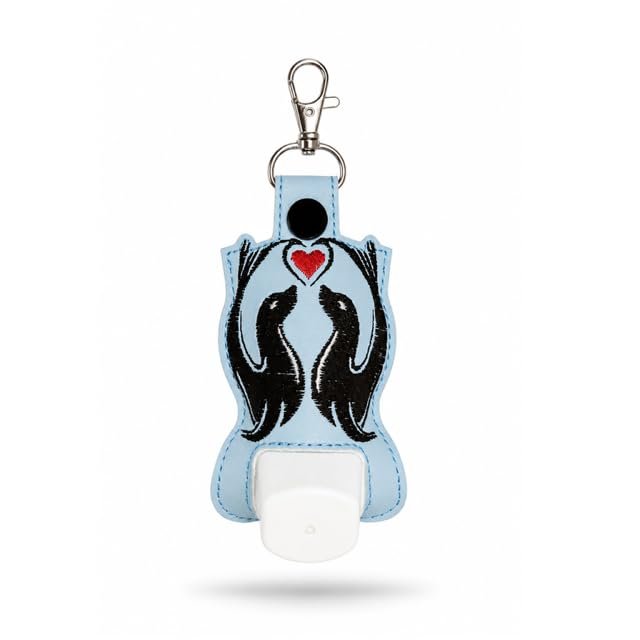 Kissing Seals Inhaler Holder Key Fob