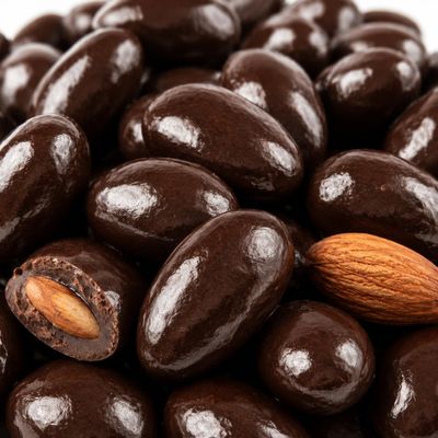 Smarty Stop Premium Chocolate Almonds, Roasted Almonds Covered in Rich Chocolate, Everyday Snack, Resealable Freshness Bag (1 Pound (Pack of 1), Dark Chocolate Almond)