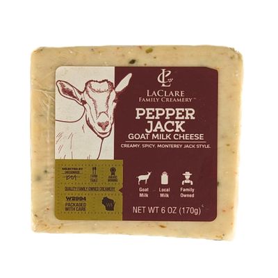 Pepper Jack Goat Milk Cheese - 6 oz Pack of 6