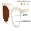V.W.E. Women Large Oversized Progressive Clear Bifocal Reading glasses - No Line or Bubble - Zero Power on Top Wide Reader (Ivory Photochromic, 2.75, x) view 2