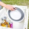 Foldable Water Bucket for Outdoor Use, Gray view 3