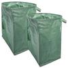2 Pcs 53 Gallon Reusable Lawn Bags, Foldable Yard Waste Containers with Easy Sweep Leaf Collector, PP Material, Large Capacity for Leaves, Branches, and Grass Clippings view 1