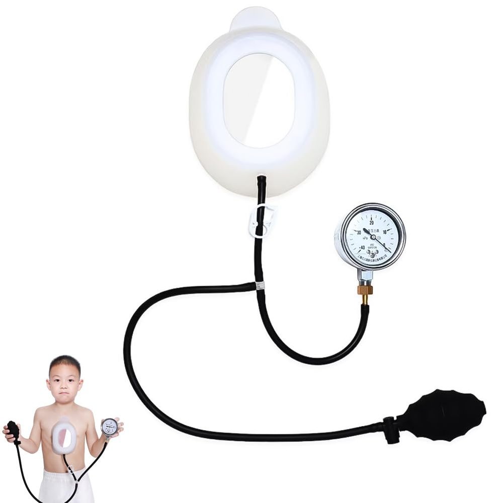 Pectus Excavatum Orthosis Brace, Washable with Pressure Gauge, Stress Ball