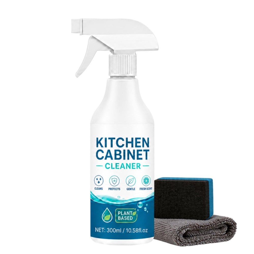 CULIWATE Kitchen Cabinet Cleaner, 10.58 Fl Oz Kitchen Cabinet And Furniture Cleaner, Desengrasante Para Gabinetes De Cocina, Wood Cabinets Cleaners And Restorer (1pcs)