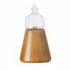 FQRDKT Aroma Essential Oil Scent Using Solid Oak and Hand Blown Glass Waterless Pure Aroma and Three Mist Settings with 2 Hour Timer Suitable for Apartment Dorm Wellness Corner, Brown Ball view 1