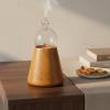 FQRDKT Aroma Essential Oil Scent Using Solid Oak and Hand Blown Glass Waterless Pure Aroma and Three Mist Settings with 2 Hour Timer Suitable for Apartment Dorm Wellness Corner, Brown Ball view 3